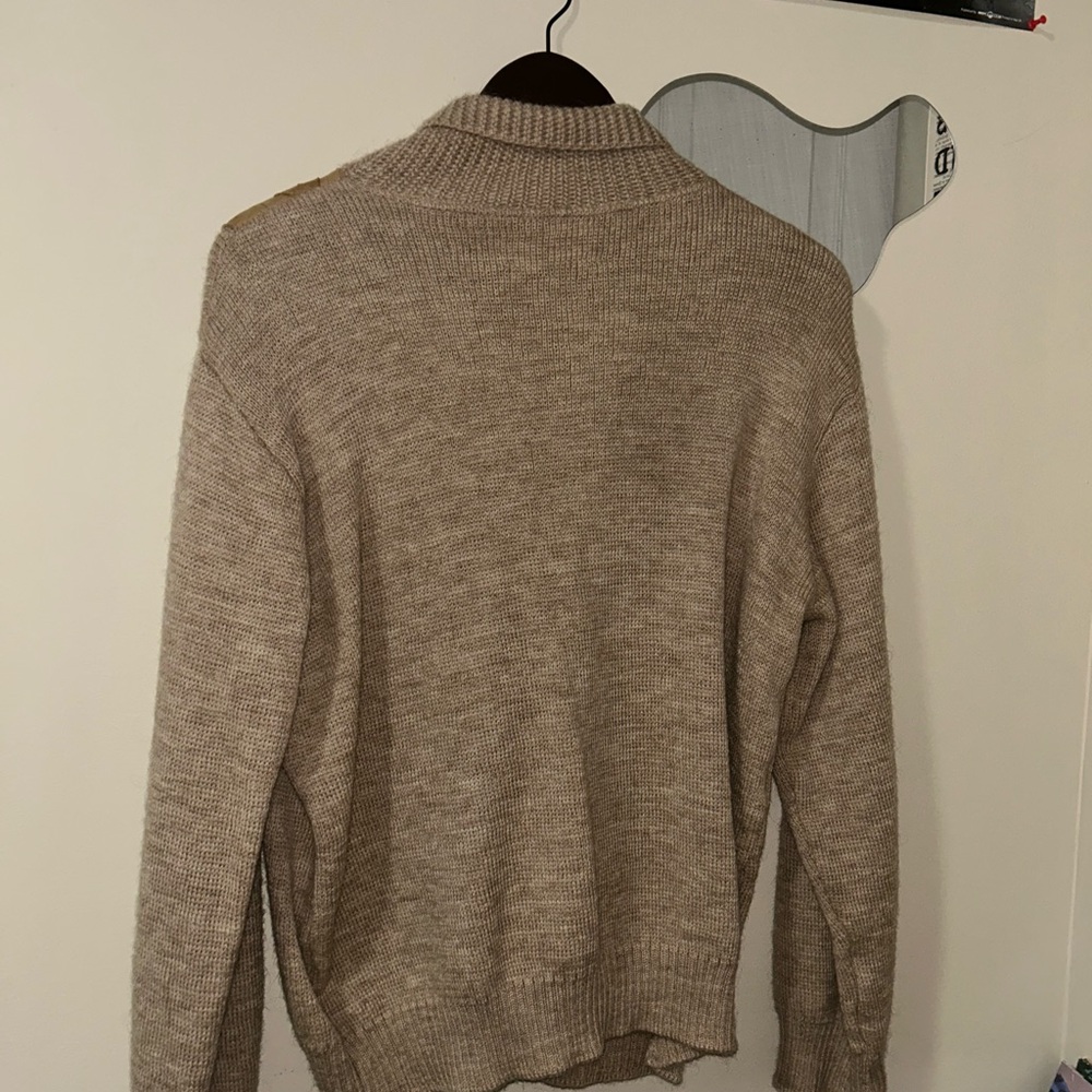 Dwell Men's Beige Turtleneck Sweater
